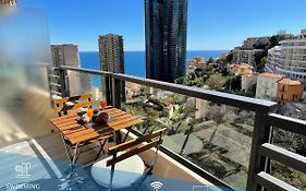 NEW Studio, piscine et vue mer • proche de Monaco